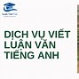 Thuê Viết Luận Văn Tiếng Anh